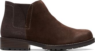 Clarks Womens Clarkwell Demi Chukka Boot, Dark Brown Combi, 6.5 UK