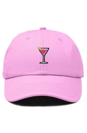 Dalix Cosmo Embroidered Casual Hat in Light Pink at Nordstrom