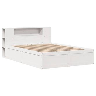 Berkfield Home Beautiful Bed Frame without Mattress White 150x200 cm King Size S