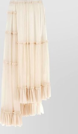 Dries Van Noten sunia bis skirt layered asymmetric sheer ruffle