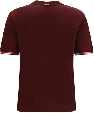 Thom Browne Womens Bordeaux Wool Oves Aries T-Shirt
