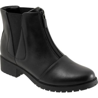 Softwalk Marni Cap Toe Bootie in Black at Nordstrom, Size 10.5
