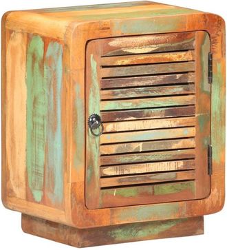 vidaXL Mesita de noche de madera maciza reciclada 40x30x50 cm Vidaxl