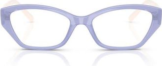 Vogue Eyewear 53mm Cat Eye Optical Glasses in Purple at Nordstrom