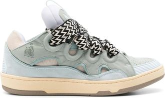 Lanvin Curb Sneakers - Heren - Sneakers - Blauw - 45 EU - Leer - Schoenen