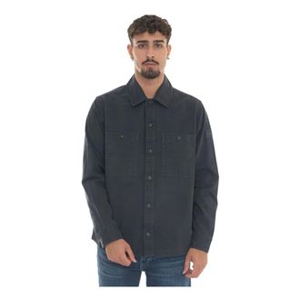 HUGO BOSS Heren, Jassen, Blauw, Maat: S Katoen