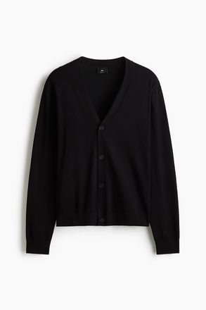 H&M Cardigan in Regular Fit - Schwarz