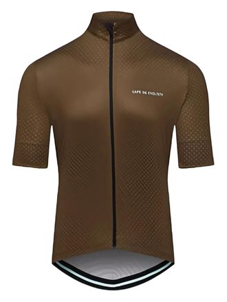 Cafe du Cycliste fleurette patterned cycling vest - Brown