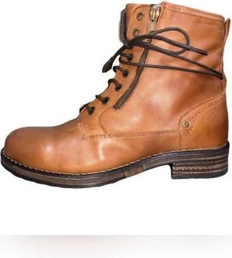 Eric Michael Womens Imelda Leather Boot In Tan