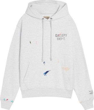 Gallery Dept. Paint Splatter-effect Cotton-blend Sweatshirt - Grey - XL