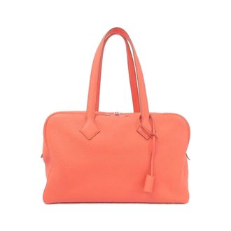 Herm&egrave;s Rose Jaipur Taurillon Clemence Leather Boston Bag (Pre-Owned)