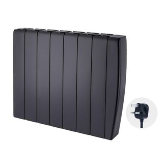 TCP Smart 2000W Black Ceramic Panel Electric Radiator