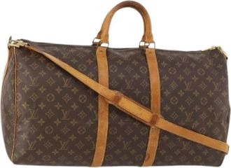 Louis Vuitton Pre-owned Weekend Bags, female, Brown, Size: ONE SIZE Pre-owned Keepall 55 Boston Bag