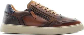 Ambitious Lewis Zip Sneaker - Heren - Sneakers - Bruin - 42 EU - Leer - Schoenen