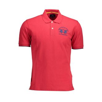 La Martina La Martina Rode Katoenen Polo T-Shirt