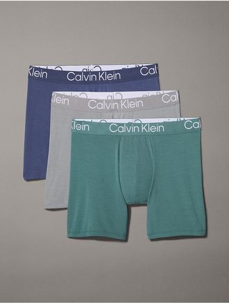 Calvin Klein Mens Ultra Soft Modern 3-Pack Boxer Brief - Multi - XL