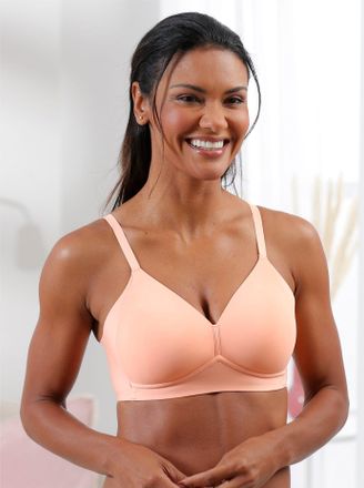 Naturana T-Shirt-BH NATURANA, Damen, Gr. 100, Cup B, apricot, 75% Polyamid, 25% Elasthan, Futter:100% Polyester, R&uuml;ckenteil:84% Polyester, 16% Elasthan, BHs T-