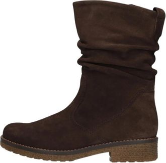 Gabor 013 Enkellaars - Dames - Enkellaarsjes - Bruin - 37 EU - Su&egrave;de - Schoenen