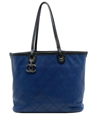 Chanel 2004-2005 Quilted Caviar Shopping Fever tote bag - women - Caviar Leather - One Size - Black
