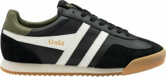 Gola Mens Europa Sneaker In Black/off-White/khaki