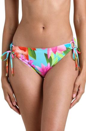 La Blanca Sunset Botanica Tie Side Swim Bottoms in Multi at Nordstrom, Size 14