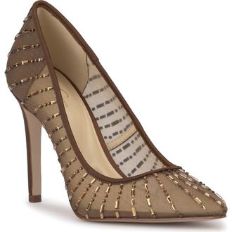 Jessica Simpson Piviano Pointed Toe Pump in Toasted Peca Finmsh at Nordstrom Rack, Size 5.5