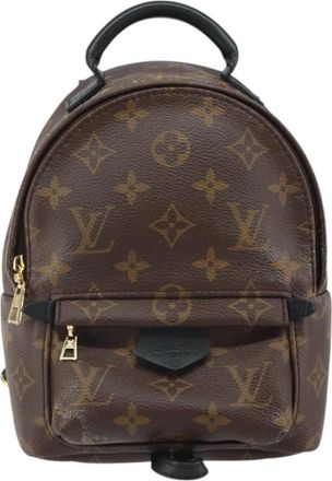 Louis Vuitton Palm Springs Backpack Monogram Canvas Brown Canvas Backpack Bag (Pre-Owned)
