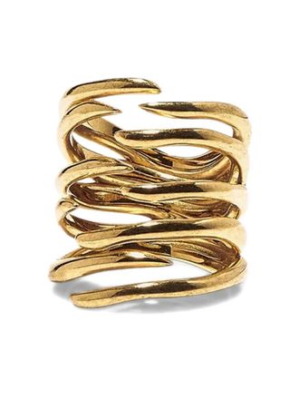 Panconesi coiled-design ring - Gold