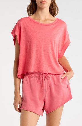 Free People FP Movement My Tee Time Open Back T-Shirt in Grapefruit at Nordstrom, Size X-Small