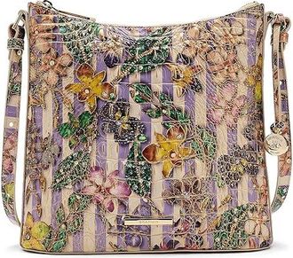 Brahmin Katie Cross Body Womens Handbags Pinstripe Petals, Leather