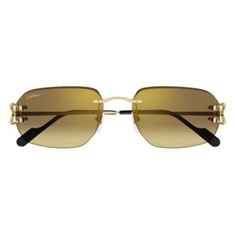 Cartier Sunglasses, unisex, Yellow, Size: 58 MM Ct0468S