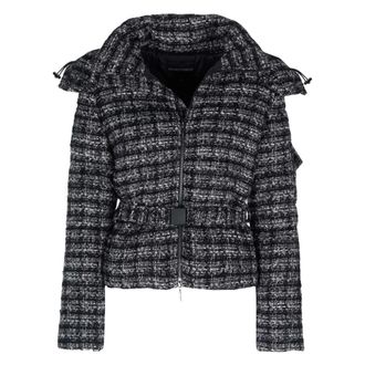 Armani Textured Tweed Jas - Dames - Jassen - Zwart - Maat: 4XS Tweed
