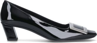 Roger Vivier Black Belle Vivier Patent Leather Pumps