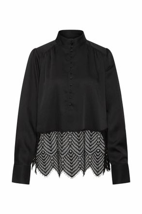Bruuns Bazaar Cedars Chatina Blouse In Black