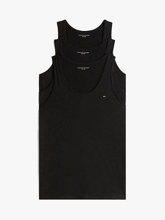 Tommy Hilfiger 3-Pack Signature Flag Embroidery Tank Tops