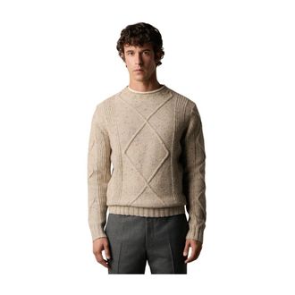 Brooks Brothers Heren, Truien, Beige, Maat: 2XL Wol