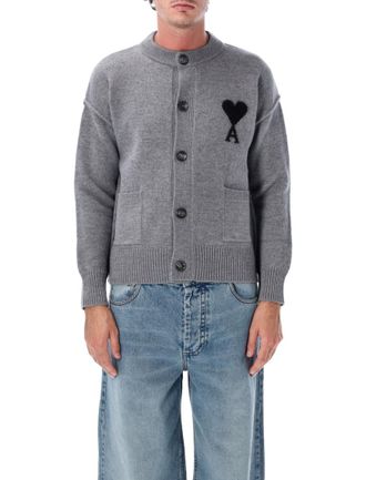 Ami Grey Full Sleeves Cardigan