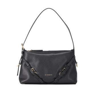 Givenchy Calf Leather Shoulder Bag - female - Givenchy - Shoulder Bags - Black - ONE SIZE - Bags