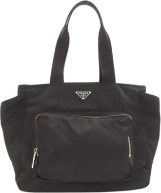 Prada Pre-owned Tote Bags, female, Black, Size: ONE SIZE Pre-owned Vintage Tote Bag