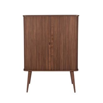 Zuiver Armario de madera oscura con puertas correderas