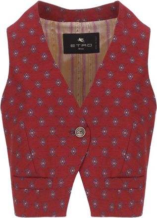 Etro Mujer, Chaquetas, Rojo, Talla: S