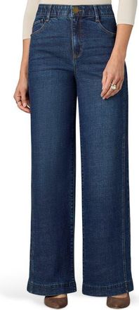 Wit & Wisdom Gracie Skyrise Double Side Seam Wide Leg Jeans in Indigo at Nordstrom, Size 12