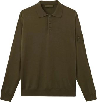 Stone Island Licht Pure RWS Wol Ghost Poloshirt - Heren - Polos - Groen - XL - Wol - Tops