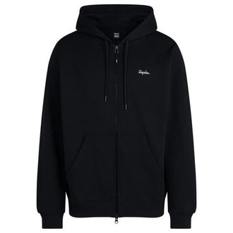 Rapha Heavyweight Cotton Zip Hoodie Sweat- & Trainingsjacke f&uuml;r Herren | schwarz/wei&szlig;