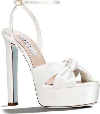 Aquazzura Cupid Bridal Ankle Strap Sandal in White at Nordstrom, Size 10Us