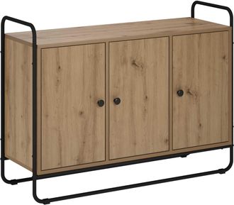 vidaXL Aparador Roble Artisan 102 X 35 X 75 Cm Madera De Ingenier&iacute;a Vidaxl