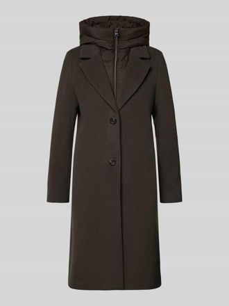 Cinque Regular Fit Wollmantel mit Kaschmir-Anteil Modell MIRA in Dunkelbraun, Gr&ouml;&szlig;e 36