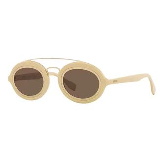 Fendi Unisex Black Oval Sunglasses FE40094I 25E