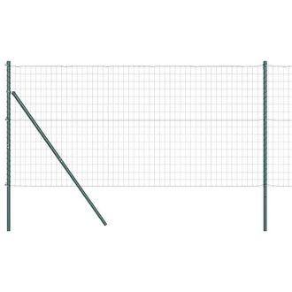 Berkfield Home Euro Fence with 13 Posts 1x25 m Galvanised Steel Green