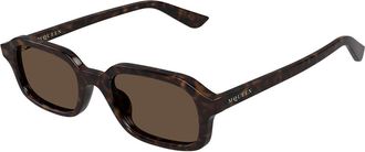 Alexander McQueen AM0558S 002 Mens Sunglasses Tortoiseshell Size 51